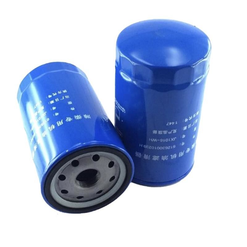 Partes do motor do veículo Elemento de filtro de óleo JX1016 para o motor SHACMAN Truck Weichai