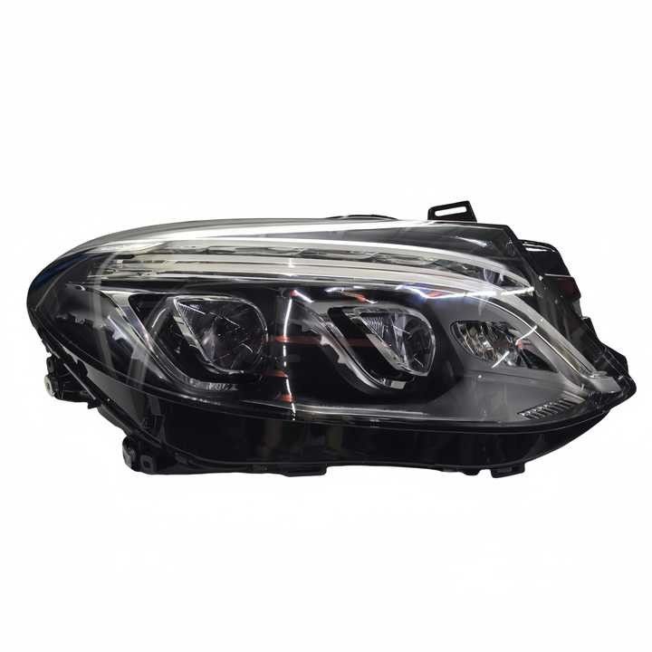 Faróis de vidro de 12V para Mercedes-Benz GLE-Classe 166 GLE350 GLE400 GLE450 Carros Nova condição